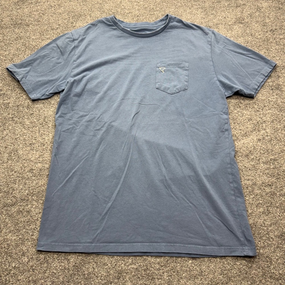 Birddogs Mens XL Blue Short Sleeve Pocket T-Shirt Embroidered Logo Cotton Blend